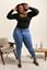 Picture of CURVY GIRL STRETCHY BLUE JEANS